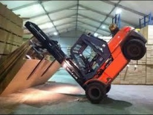 man loses half his body in forklift accident