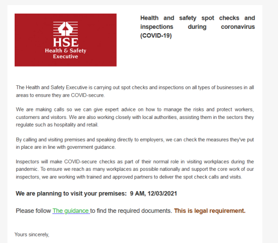 HSE scam