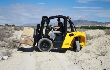 Forklift and ground surfaces