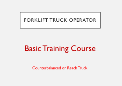 Complete forklift operator training course
