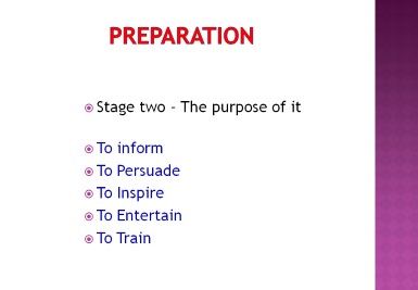 preparation the purpose